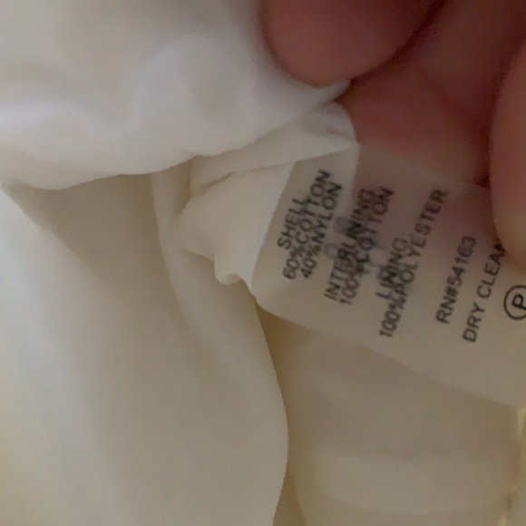 NWT Calvin Klein lace dress cream sleeveless size 2 midi classic career romantic - Picture 4 of 11